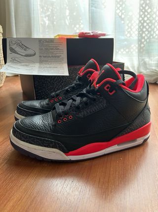 Air Jordan 3 Retro Negro Rojo