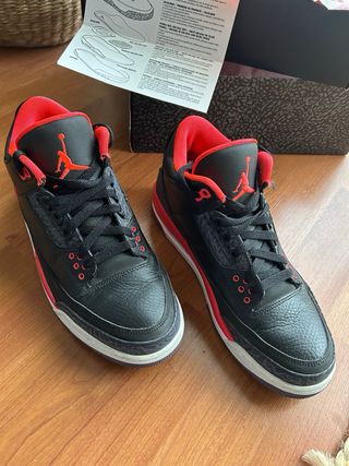 Air Jordan 3 Retro Negro Rojo