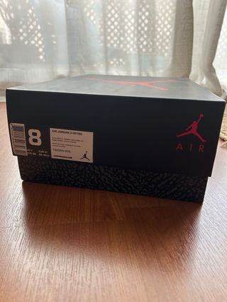 Air Jordan 3 Retro Negro Rojo