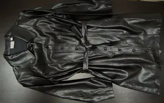 Americana piel negra VILA XL