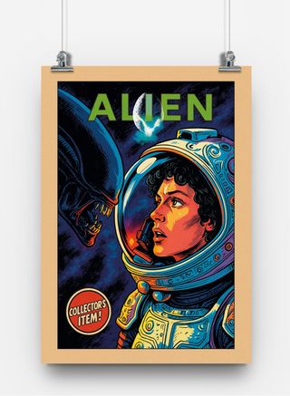 Cuadro ALIEN - El Octavo Pasajero - A3 cómic 80S