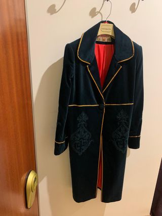 Abrigo verde oscuro flamenco