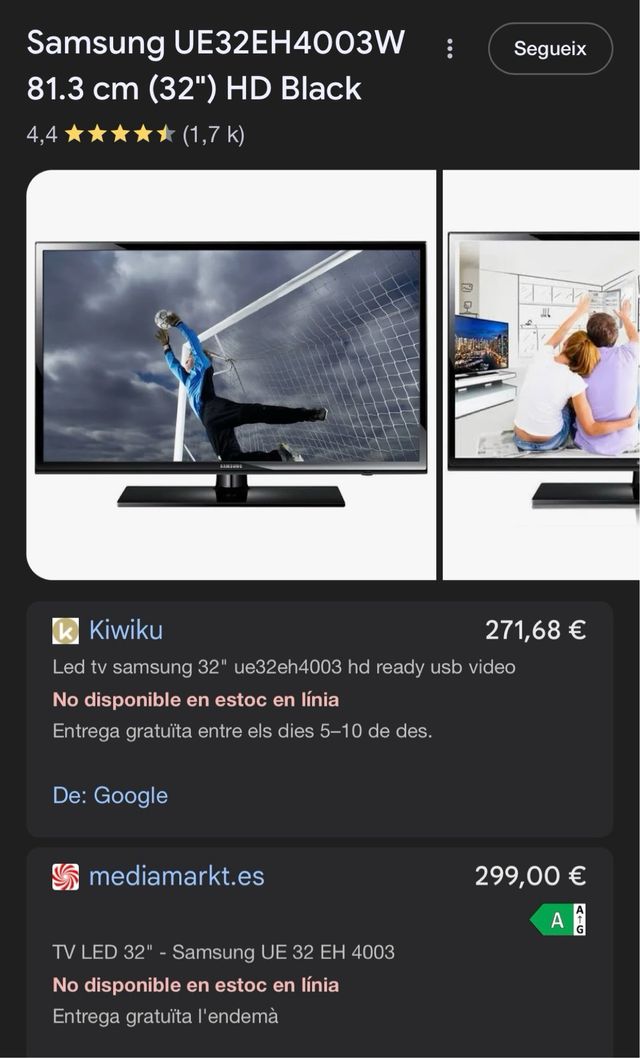 Televisor Samsung LED 32