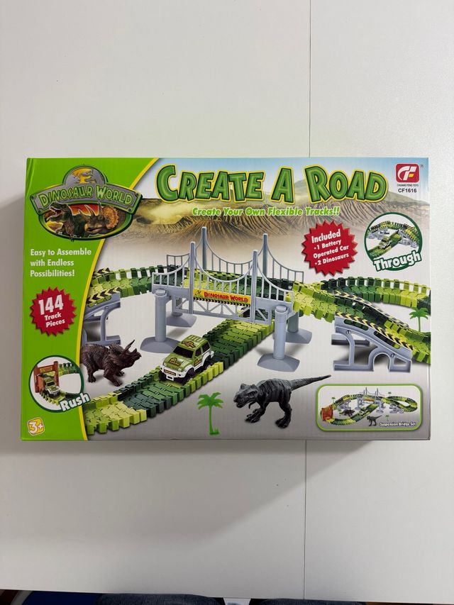 Pista di corse Dinosaur World flessibile