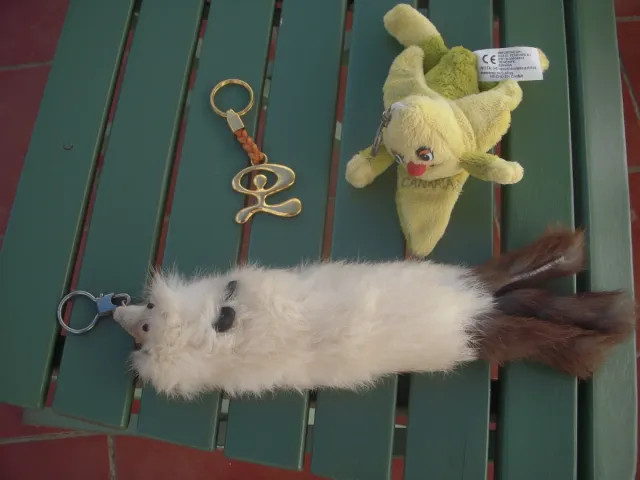 Lote 3 Llaveros: Peluche, Indalo y Banana