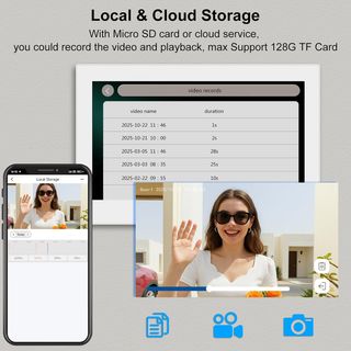 Kit videocitofono 2 fili Tuya 1080p