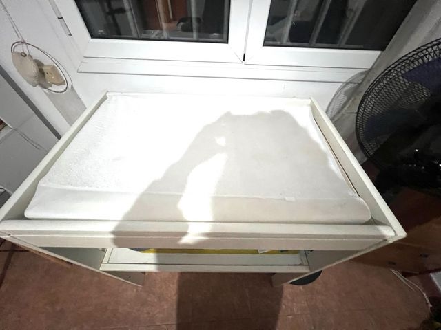 Cambiador bebé madera blanco