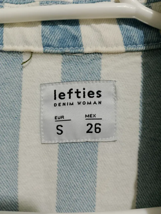 Chaqueta vaquera de rayas Lefties Talla S