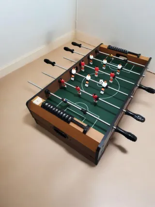 Futbolín de mesa 4 en 1 billar, hockey y ping-pong