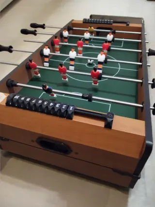 Futbolín de mesa 4 en 1 billar, hockey y ping-pong