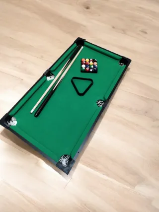 Futbolín de mesa 4 en 1 billar, hockey y ping-pong