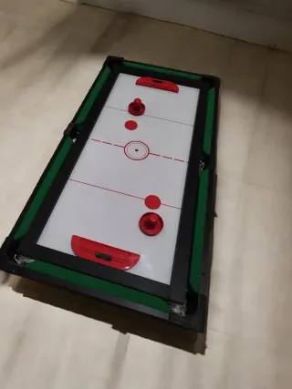 Futbolín de mesa 4 en 1 billar, hockey y ping-pong