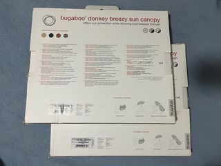 2 Bugaboo Donkey Breezy Sun Canopy Waves