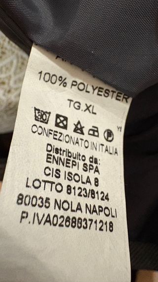 Cappotto Zuiki Taglia XL
