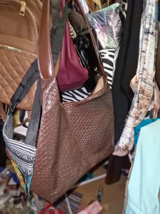 Bolso Beige y Marrón mas monedero bombazo oferta