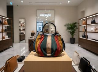 Bolso Uterqüe piel multicolor