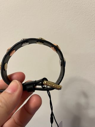 Pulsera Bimba y Lola Corazones Negro y Dorado