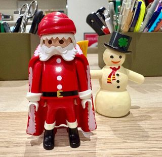 Lote Playmobil: Papá Noel y Muñeco de nieve