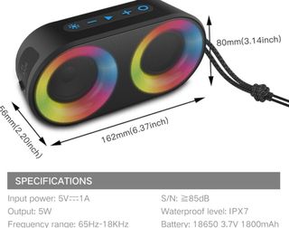 NUEVO Altavoz Bluetooth Impermeable 10W