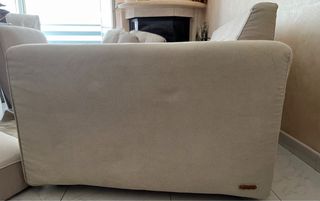 Divano beige in tessuto