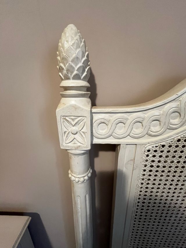 Cabecero de cama 105 madera y ratán