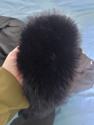 Abrigo plumífero negro talla 4XL