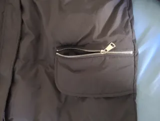 Abrigo plumífero negro talla 4XL