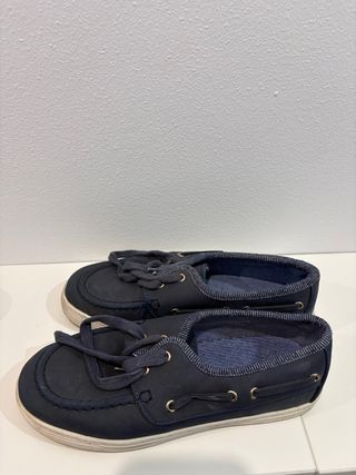 Zapatos náuticos niño azul talla 34