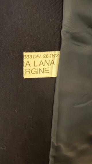 Giacca uomo/donna vintage pura lana blu.