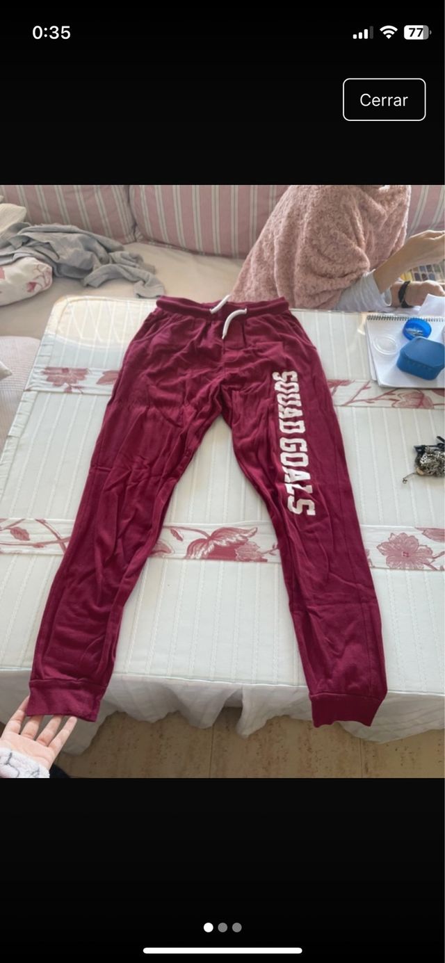 Pantalón burdeo SQUAD GOALS