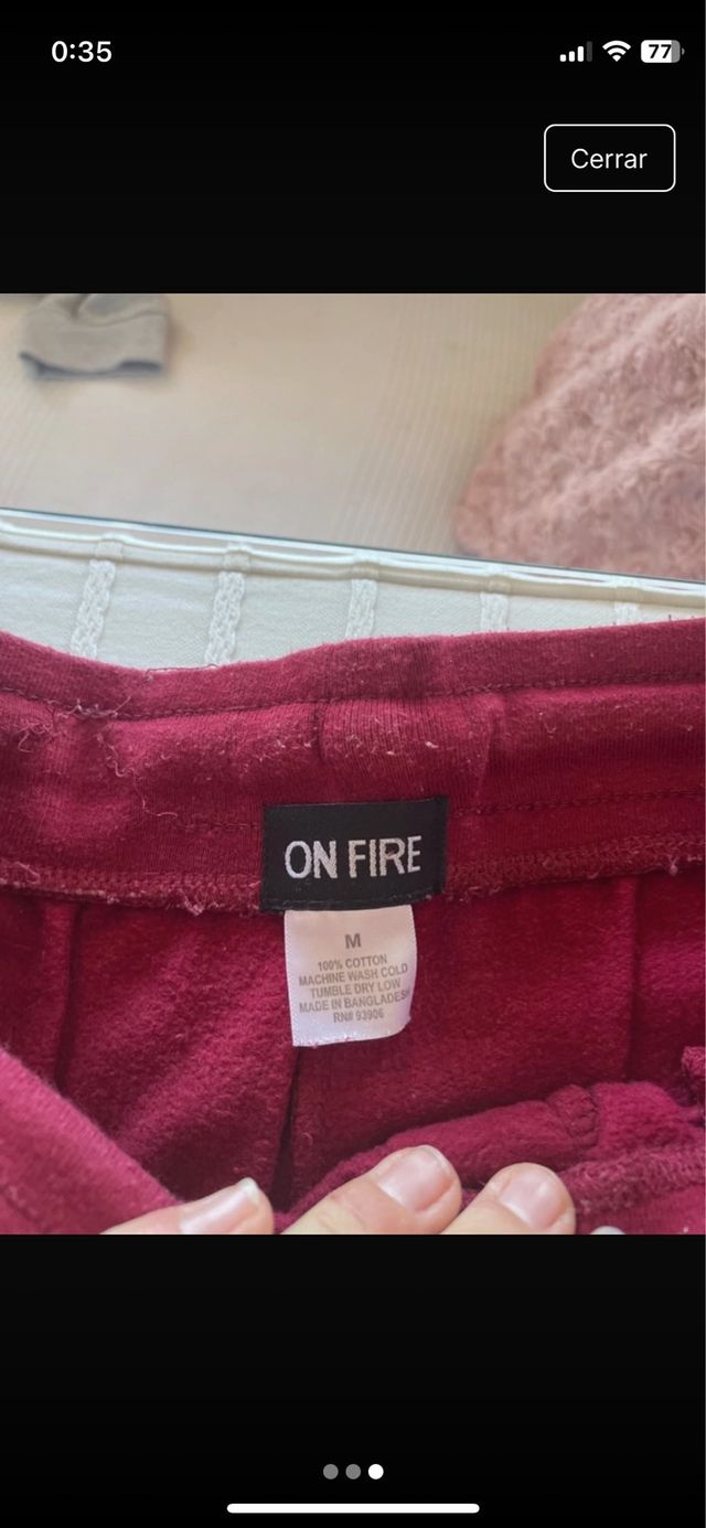 Pantalón burdeo SQUAD GOALS