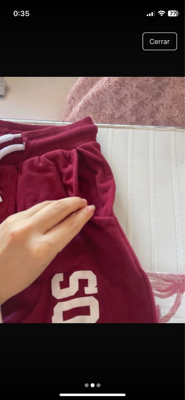 Pantalón burdeo SQUAD GOALS