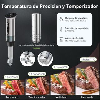 NUEVO Roner Sous Vide KitchenBoss Wi-Fi 1100W
