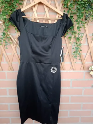 Vestido NUEVO de fiesta negro Atmosphere T.38