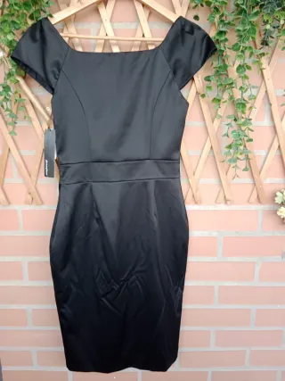 Vestido NUEVO de fiesta negro Atmosphere T.38