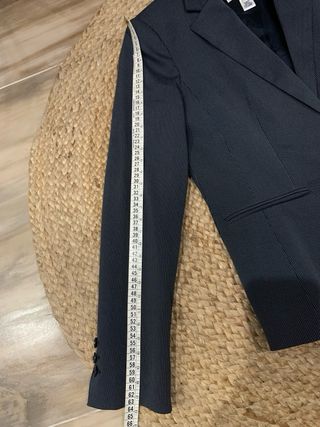 Americana mujer Mango Raya Diplomática Gris