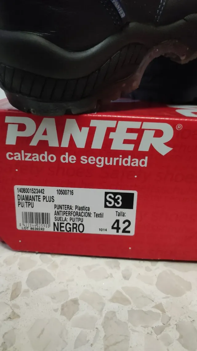 Zapatos de seguridad Panter Negros