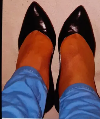 Zapatos de tacón negros talla 38