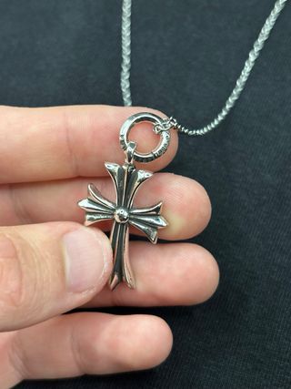 Collana Chrome Hearts Croce Gotica Argento 925