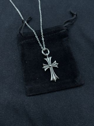 Collana Chrome Hearts Croce Gotica Argento 925