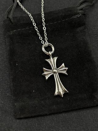 Collana Chrome Hearts Croce Gotica Argento 925