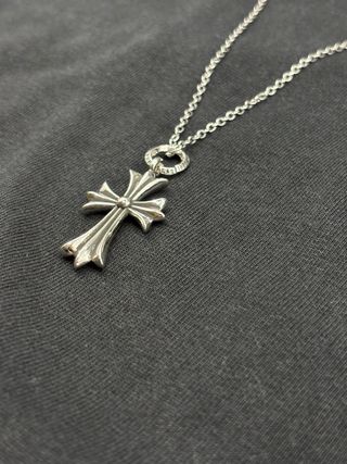 Collana Chrome Hearts Croce Gotica Argento 925