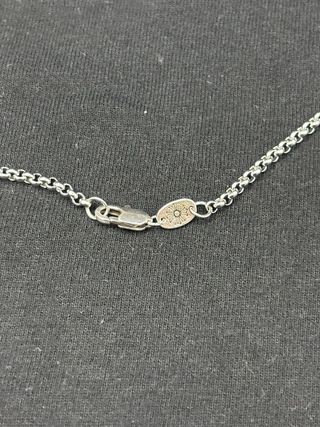 Collana CH doppia croce gotica argento 925