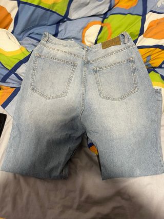 Bershka Vaqueros Denim Sueltos Talla L