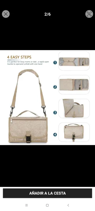 Cambiador portátil para bebé