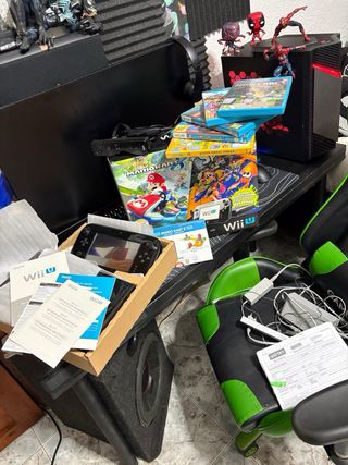 Nintendo Wii U con giochi, confezione e fattura