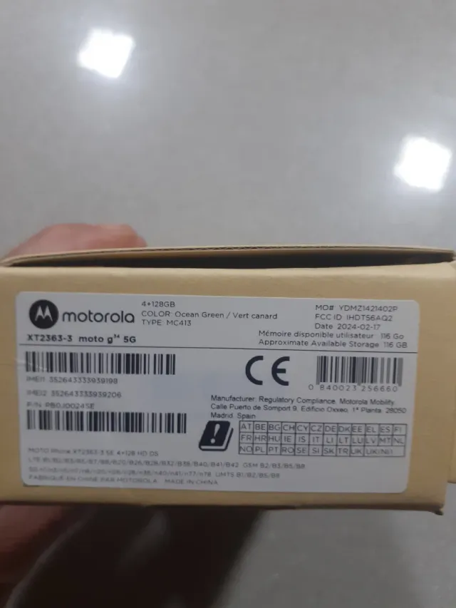 Motorola 5G Negro/Azul