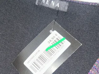 Vestido fiesta NENA brillante morado. Nuevo