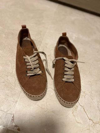 Zapatos Scalpers Esparto Ante Marrones