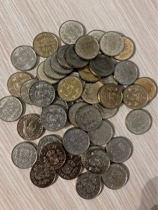 Lote 49 monedas 100 pesetas Sin Circular